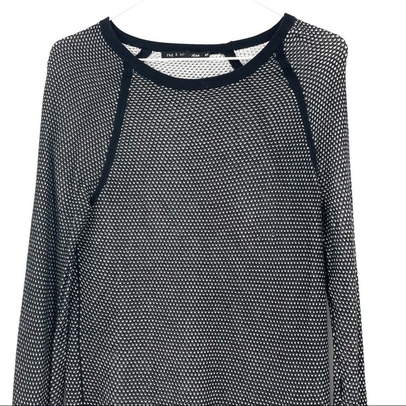 Rag & Bone Revolve Martina Striped Pullover in Black - Picture 5 of 9